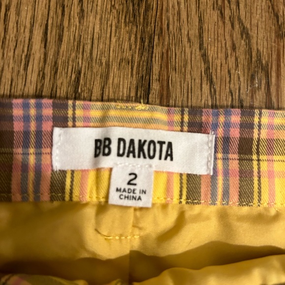 BB Dakota Plaid Skirt - Picture 4 of 4